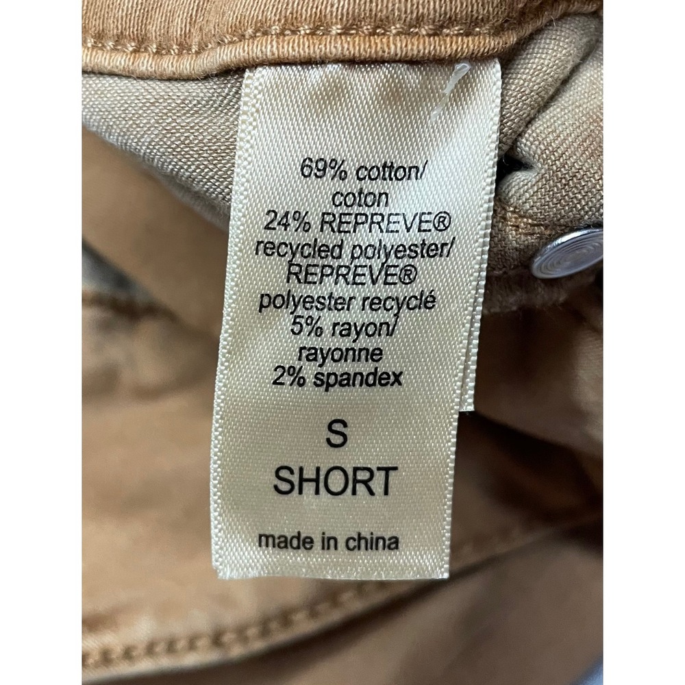 M Jeans Womens Skinny Jeans Camel Tan Double Button Stretch Size S Short 5642 - Picture 8 of 10